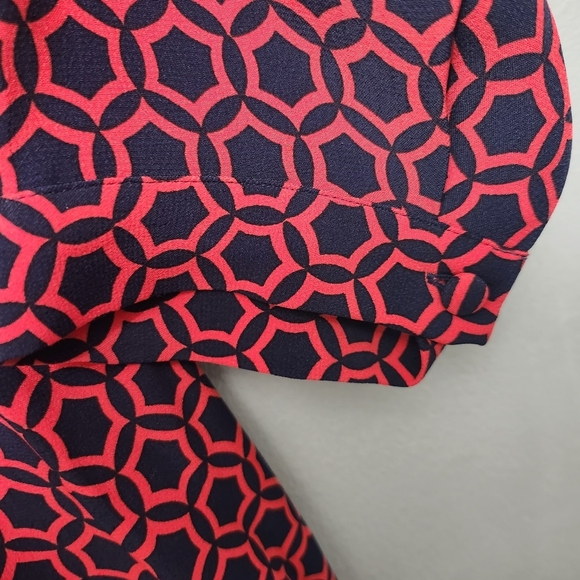 Boden Women's Red Patterned Dress Size 12R Excellent Condition - Picture 5 of 8